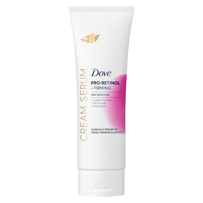 Dove Cream Serum Pro-Retinol + Firming for Elasticity and Firmness, with Collagen Peptides, Niacinamide and Antioxidants Lotion, 8 oz Dove