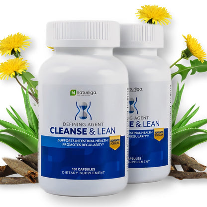 Max Muscle Naturaliga Cleanse and Lean Defining Agent Herbal Cleanse for Regularity w/Natural Detoxifying Ingredients for Gut Health Colon Detox Max Muscle