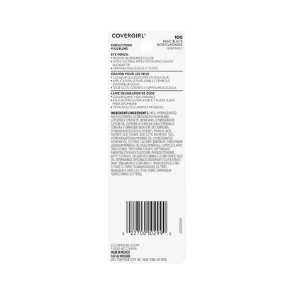 COVERGIRL Perfect Point Plus Blend Eyeliner Pencil - 100 - Basic Black, 0.02oz COVERGIRL