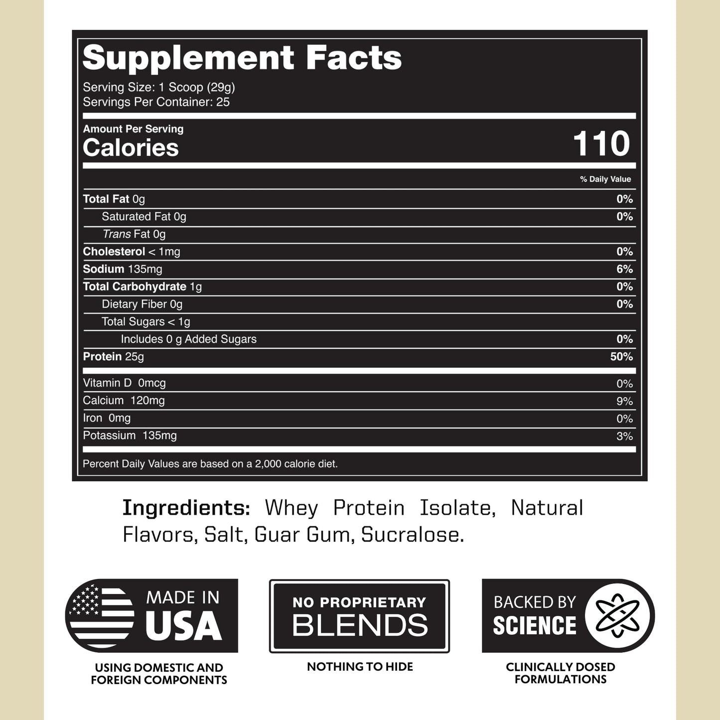 Outwork Nutrition Whey Isolate Protein Powder - Accelerates Muscle Building & Recovery - Low Lactose, Gluten-Free - Post Workout Supplement - Enhanced Protein Synthesis, Vanilla, 1.6lbs