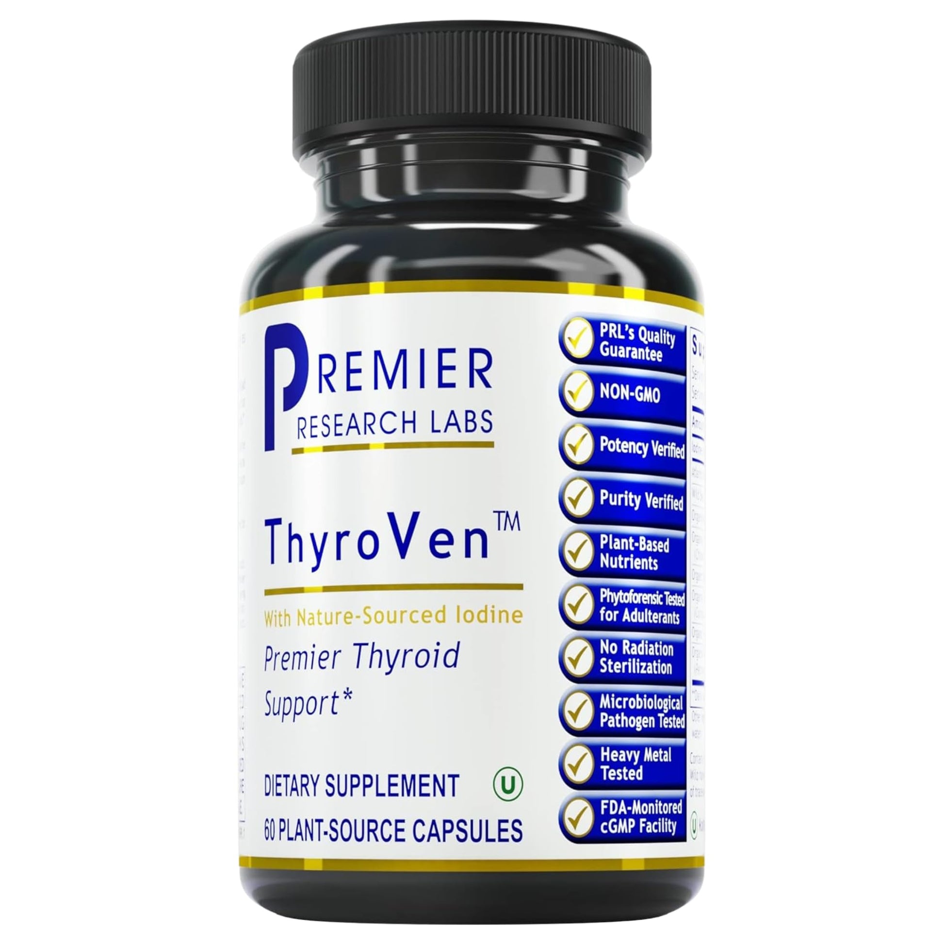 Premier Research Labs ThyroVen - Thyroid Support for Women, Thyroid Support for Men, Thyroid Supplement, Thyroid Support Complex with Naturally-Sourced Iodine - 60 Capsules Premier Research Labs buy australia supplements