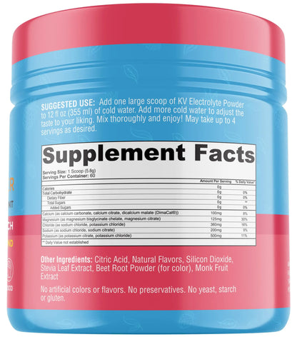 Keto Vitals Keto Electrolytes Powder | Keto-Friendly Electrolytes with Potassium, Magnesium, Sodium, Calcium | Electrolytes Sugar Free | Supplement Energy Drink Mix Keto Vitals