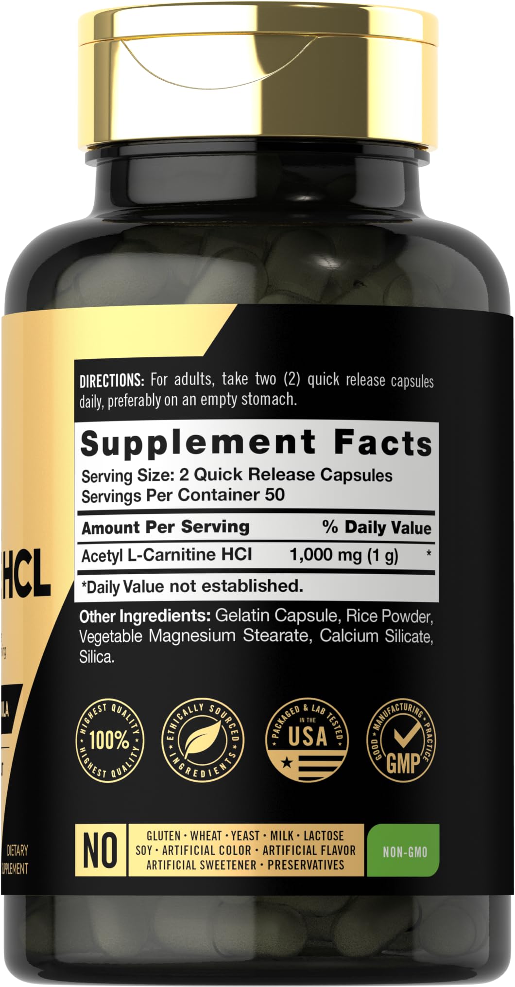 Carlyle Acetyl L-Carnitine HCL | 1000mg | 100 Capsules | Advanced Athlete Formula | Pre-Workout Supplement | Non-GMO & Gluten Free Carlyle buy australia supplements