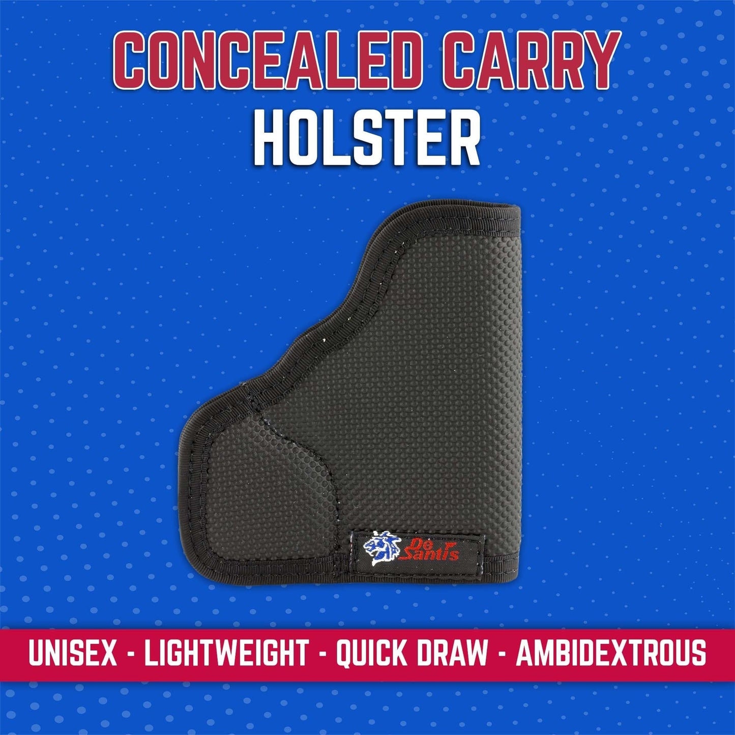 DeSantis Nemesis - Gun Pocket Holsters for Concealed Carry, Concealed Pocket Holster for Pistols, Revolvers, Soft, Designed for Comfort & Discreet Carry, Ambidextrous Gsupps Australia
