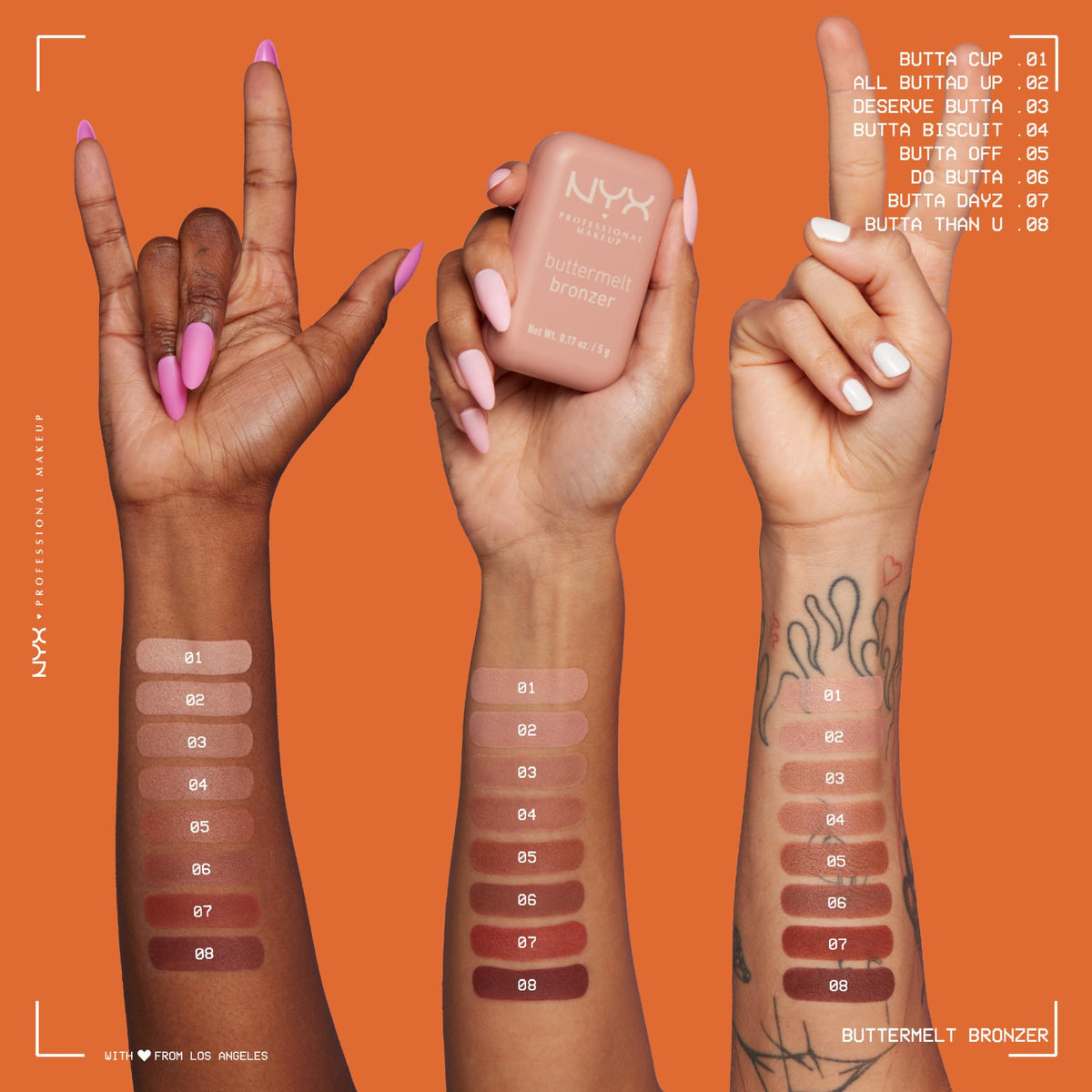 NYX PROFESSIONAL MAKEUP Matte Buttermelt Bronzer, Longwear Face Makeup with Up to 12 Hours of Wear, Vegan Formula - Deserve Butta (Light Medium Cool) NYX PROFESSIONAL MAKEUP