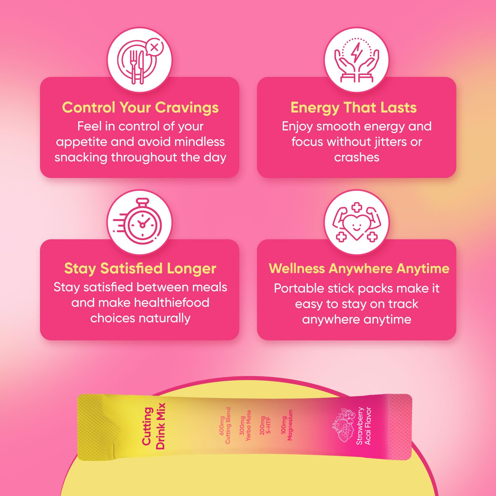 PlocoXe Cutting Drink Mix with Berberine, Chromium, 5-HTP, Yerba Mate & Magnesium - Dual-Action Craving & Gut Health | Strawberry Acai Flavor,Vegan, PlocoXe buy australia supplements