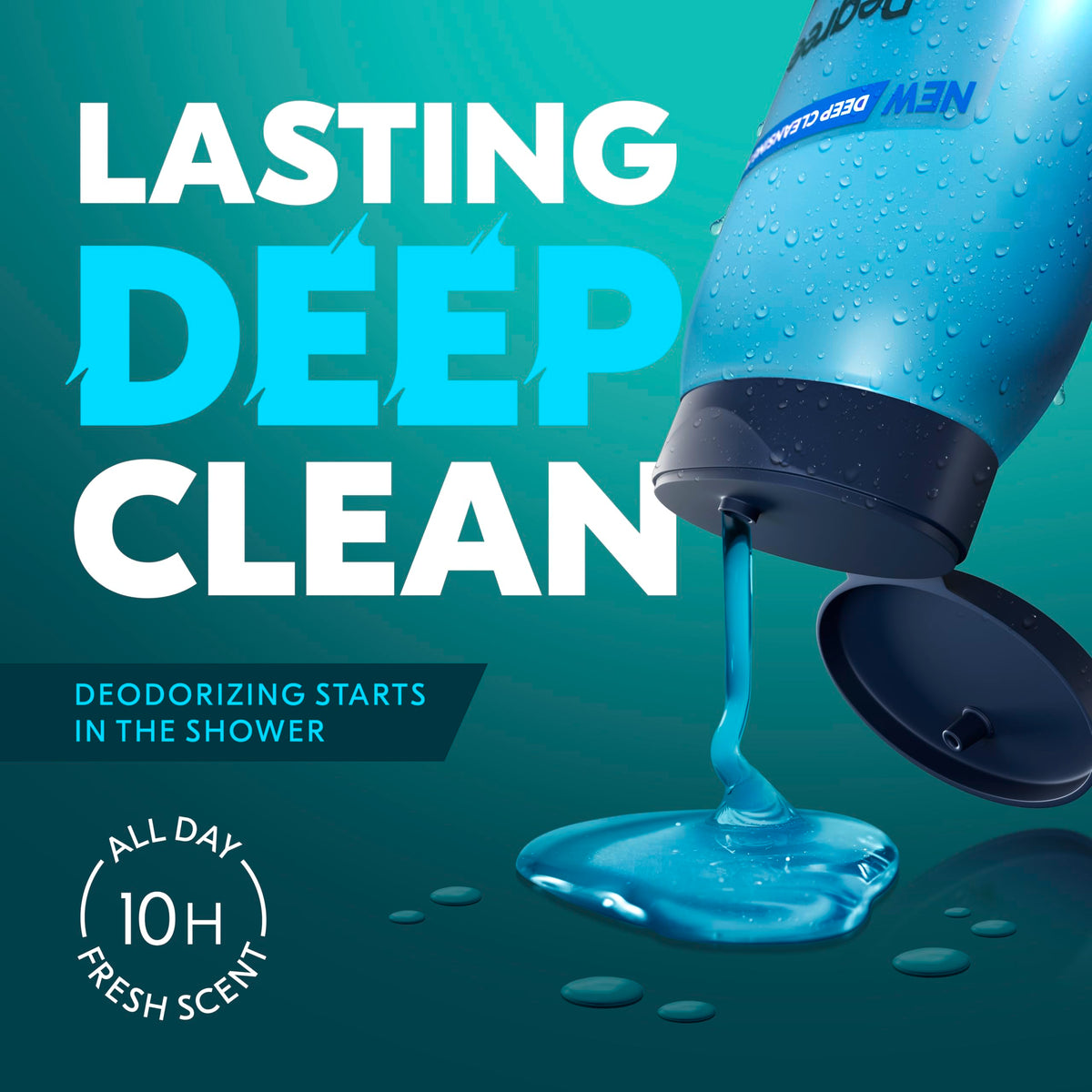 Degree All Day Fresh Body Wash Cool Rush Deep Cleansing 20 FO 20 fl oz Degree