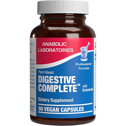 Plant Based Multi Digestive Enzymes Supplement - Clinically Formulated Digestion Supplement with Soothing Herbs and Enzymes for Women and Men Anabolic Laboratories