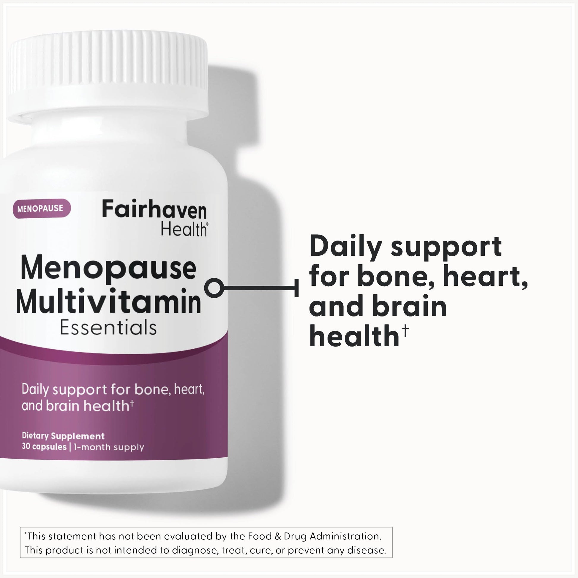 Fairhaven Health Menopause Multivitamin Essentials | Hormone Free Menopause Supplements for Women | Methylated Multivitamin for Women 50 and Over | Non-GMO | Perimenopause Supplements | 30 Capsules Fairhaven Health buy australia supplements