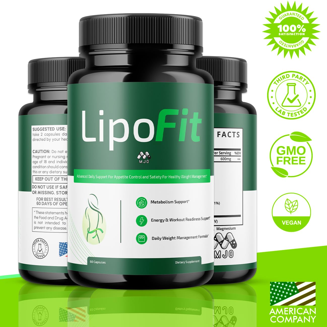 (5 Pack) Lipo Fit Capsules, Official Lipo Fit Pills with All Natural Ingredients, Advanced Overall Health & Wellness Vitamin Supplement Formula for Maximum Strength Multivitamin Support (300 Capsules) MJO buy australia supplements