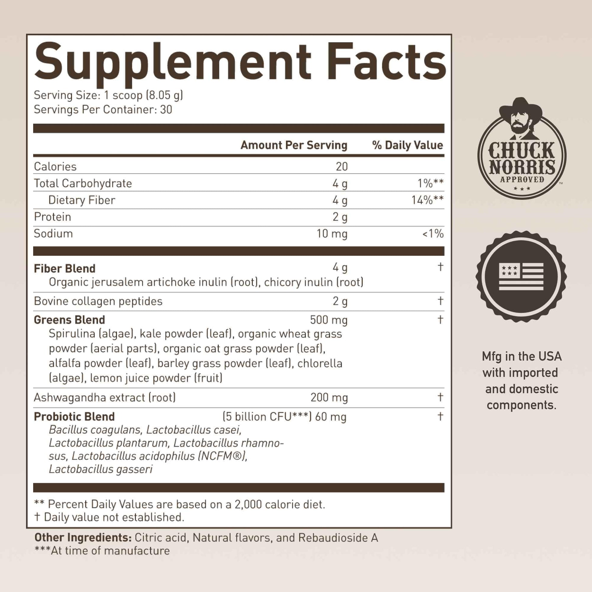 ROUNDHOUSE PROVISION Morning Kick by Chuck Norris - Watermelon Mint Flavor - Greens Superfood Powder with Probiotics, Collagen Peptides & Ashwagandha to Help Support Gut & Joint Health, 3 Pack ROUNDHOUSE PROVISION buy australia supplements