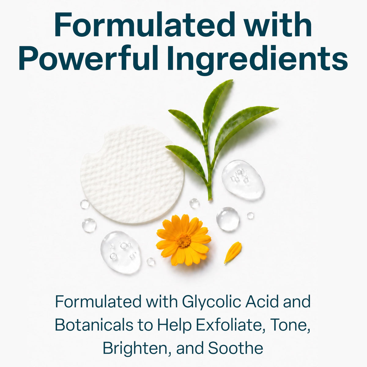 QRxLabs Glycolic Acid Pads - 20% Resurfacing Pads AHA for Face & Body - Exfoliates Skin Surface and Reduces Appearance of Fine Lines and Wrinkles - Acne Treatment Clearing - Daily Pads - 50ct QRxLabs