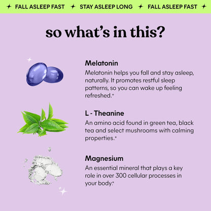 Lemme Sleep Gummies with 5mg Melatonin, Elderberry, Magnesium, L-Theanine, Chamomile and Lavender, Drug-Free Nighttime Sleep Aid, Lemme