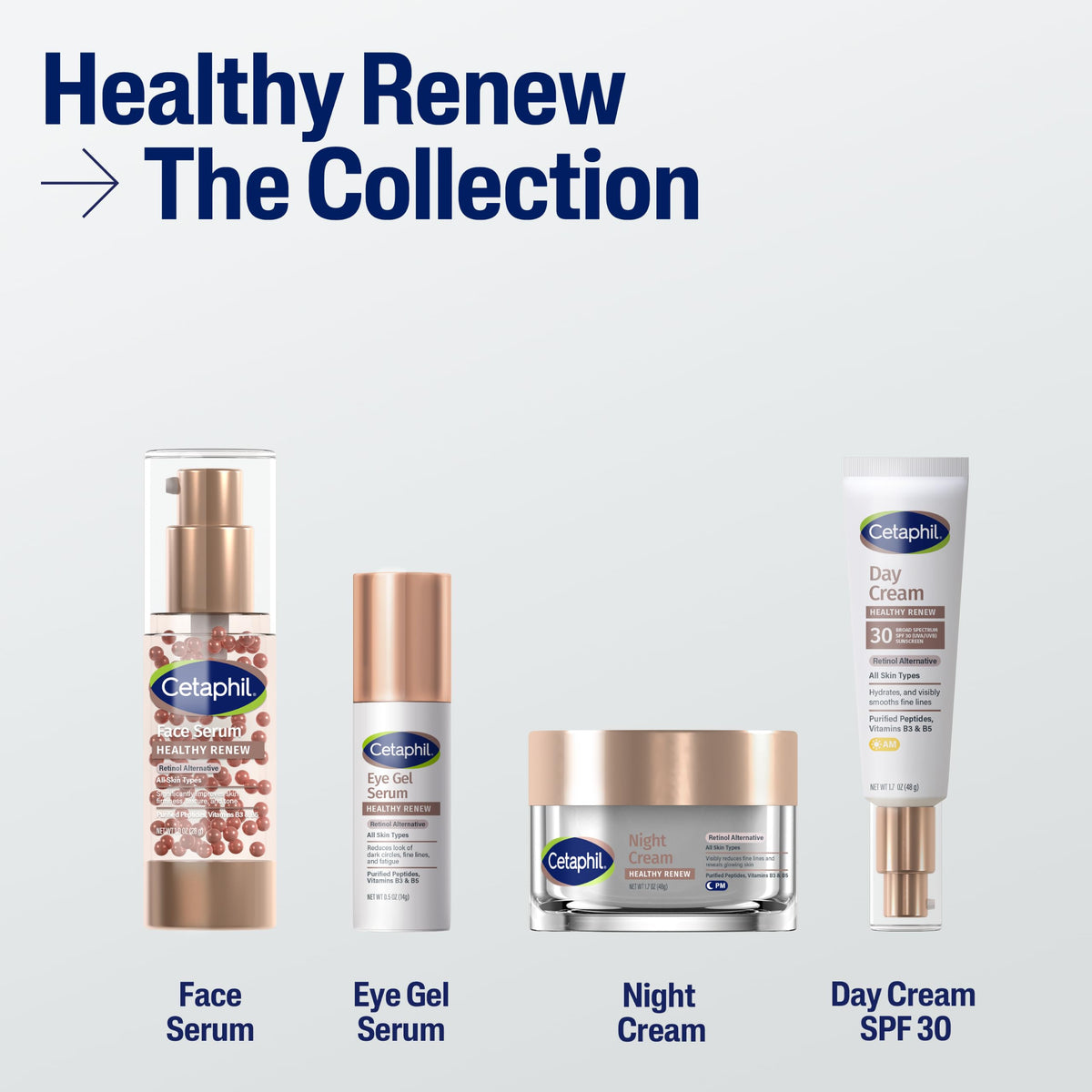 Cetaphil Healthy Renew Eye Gel Serum, Anti-Aging, Peptides, 0.5oz Cetaphil