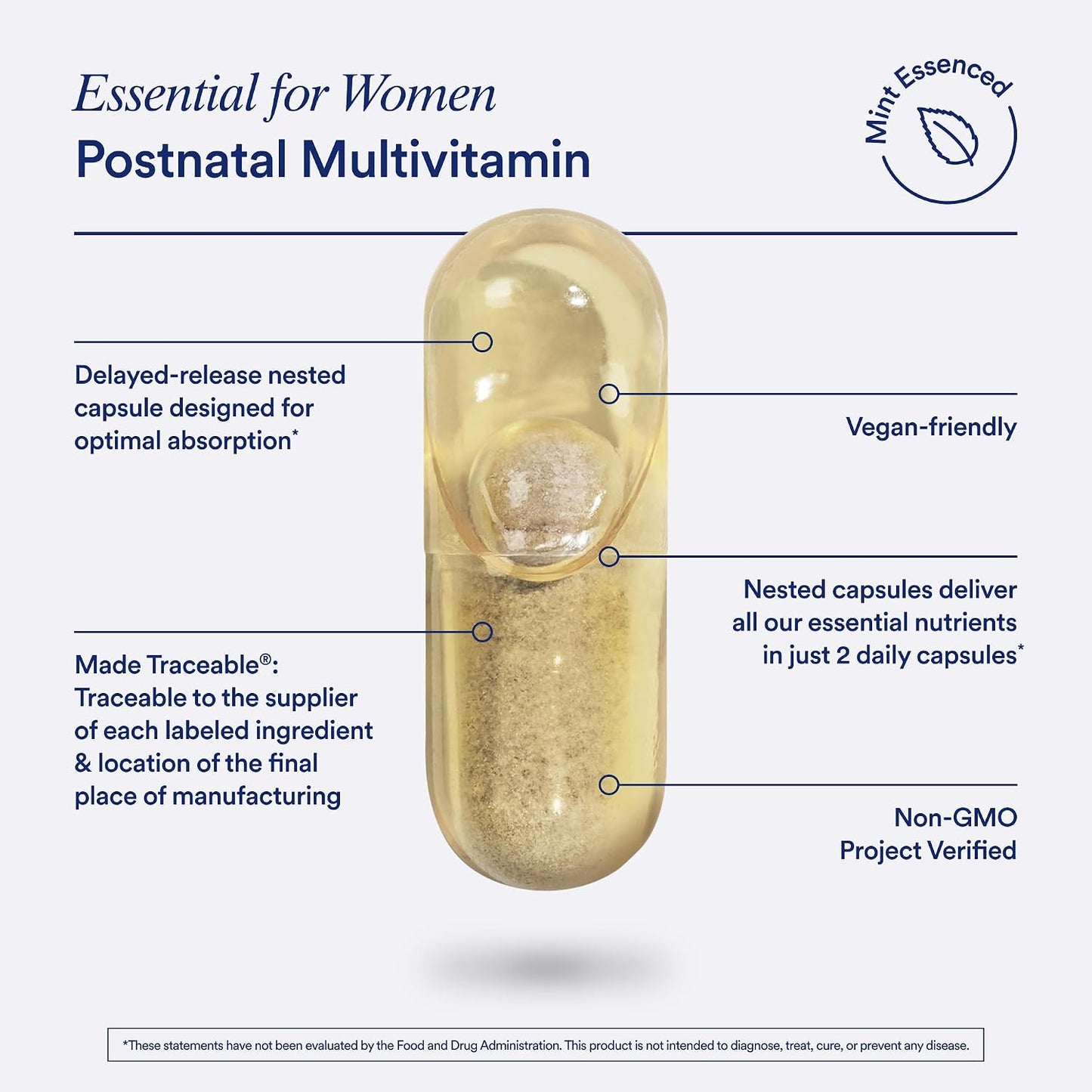 Ritual Postnatal Mom-to-Baby Set, Postpartum Multivitamin and Natal Choline Supplements, Supports Lactation, Immune Function, and Baby's Cognitive Function