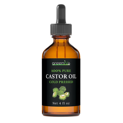 GreenIVe 100% Pure Castor Oil, 4 Fl oz GreenIVe