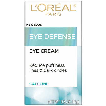 L'Oreal Paris Dermo-Expertise Eye Defense Eye Cream with Caffeine and Hyaluronic Acid 0.5 oz L'Oreal Paris