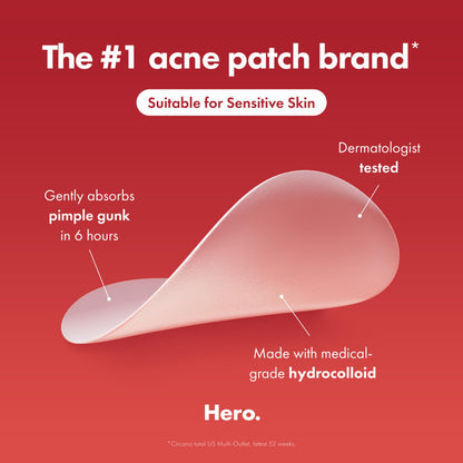 Mighty Patch Hero Cosmetics Original Nighttime Acne Pimple Patches, 36 Ct Mighty Patch