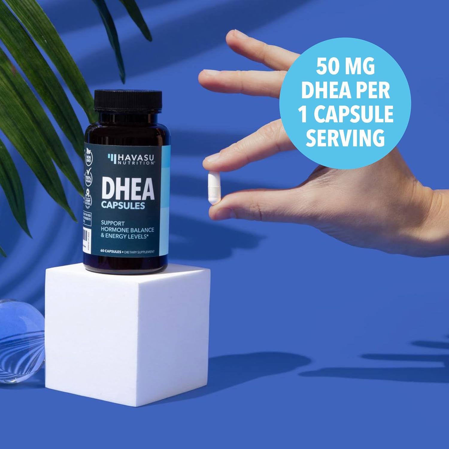 DHEA 50mg Per Serving, Vegan, Non-GMO Hormone Balance Supplement, 60ct | DHEA Supplement for Men and Women, Supports Energy, Healthy Aging, Hormone Balance, Mood and Vitality, 2-Month Supply Gsupps Australia