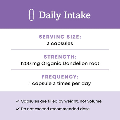 Oregon's Wild Harvest Dandelion Root Organic Supplement | Traditional Herbal Bitter, 90 Vegan Capsules Gsupps Australia
