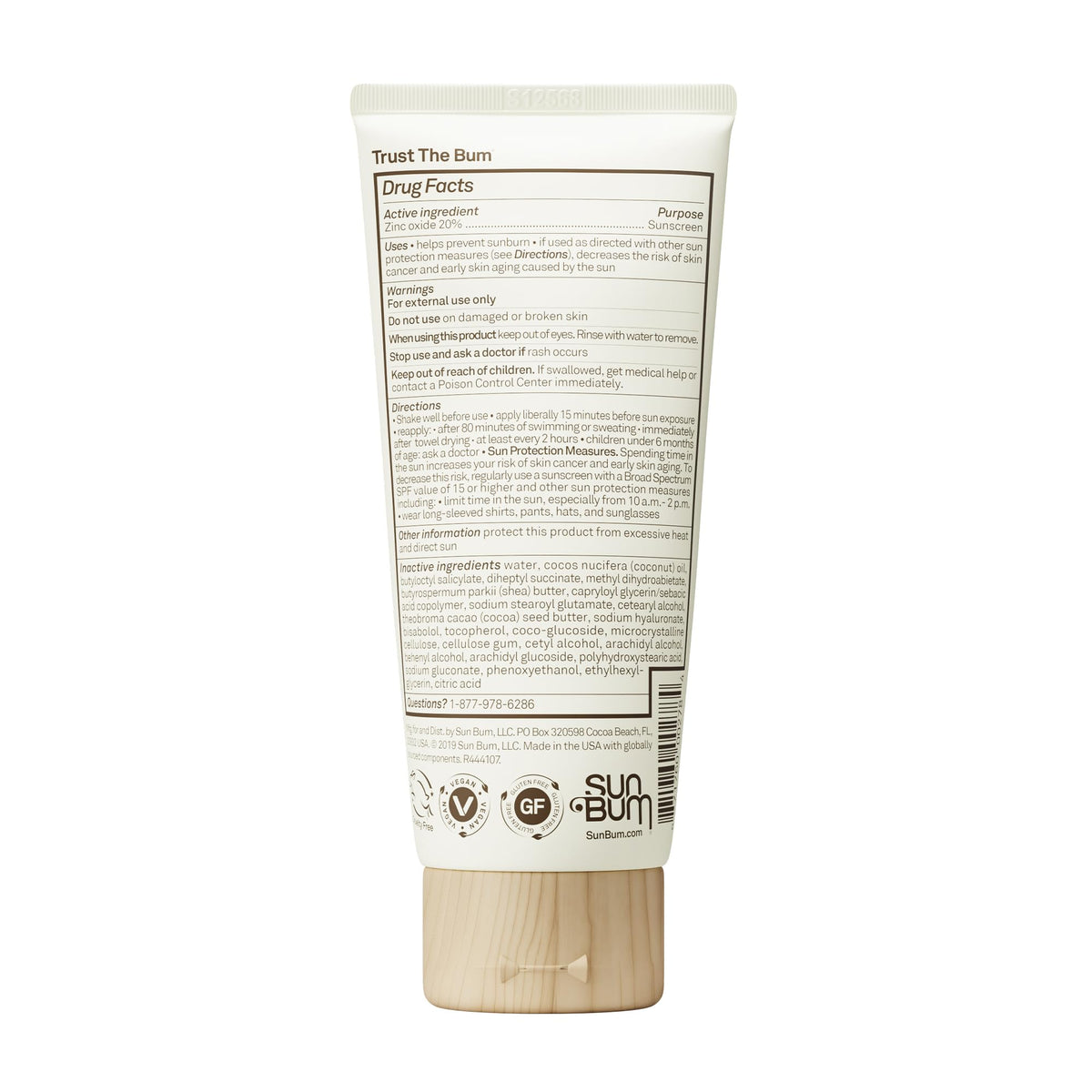 Baby Bum SPF 50 Sunscreen Lotion - Mineral UVA/UVB Face and Body Protection for Sensitive Skin - Hawaii 104 Act Compliant (Made without Octinoxate & Oxybenzone) - Travel Size - 3 oz Sun Bum