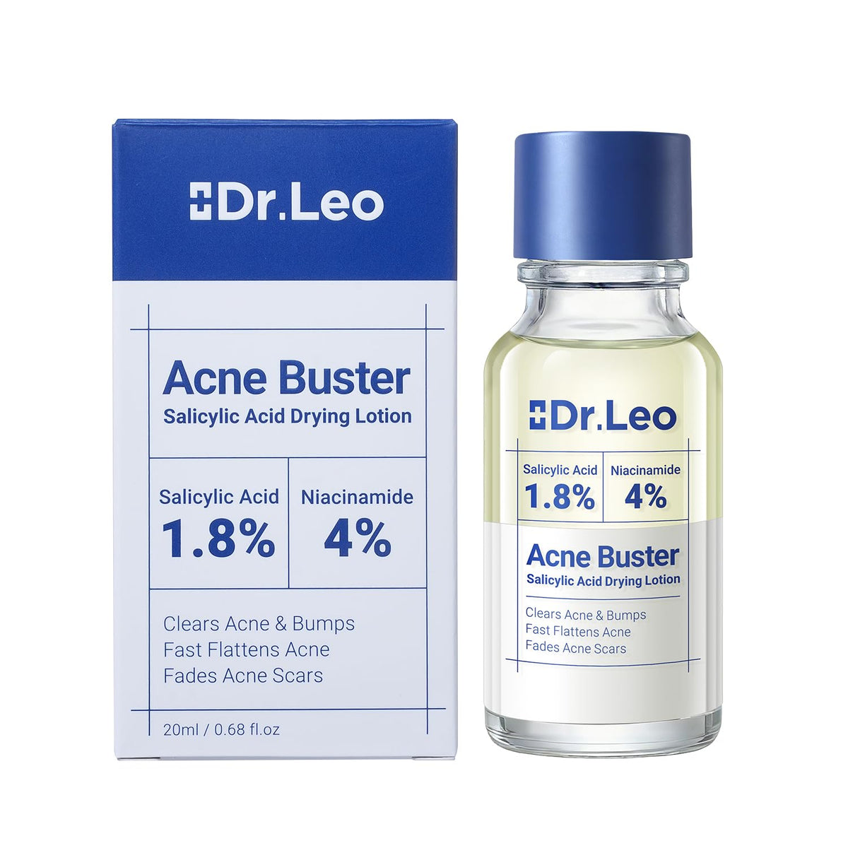 Dr.Leo 1.8% Salicylic Acid Acne Spot Treatment Drying Lotion, 0.34oz Dr.Leo