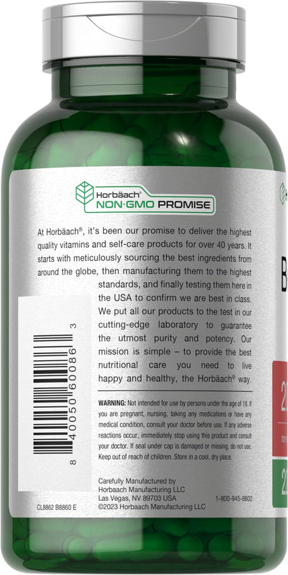 Horbäach Beet Root Powder Capsules | 220 Pills | Herbal Extract | Non-GMO, Gluten Free Supplement Horbäach
