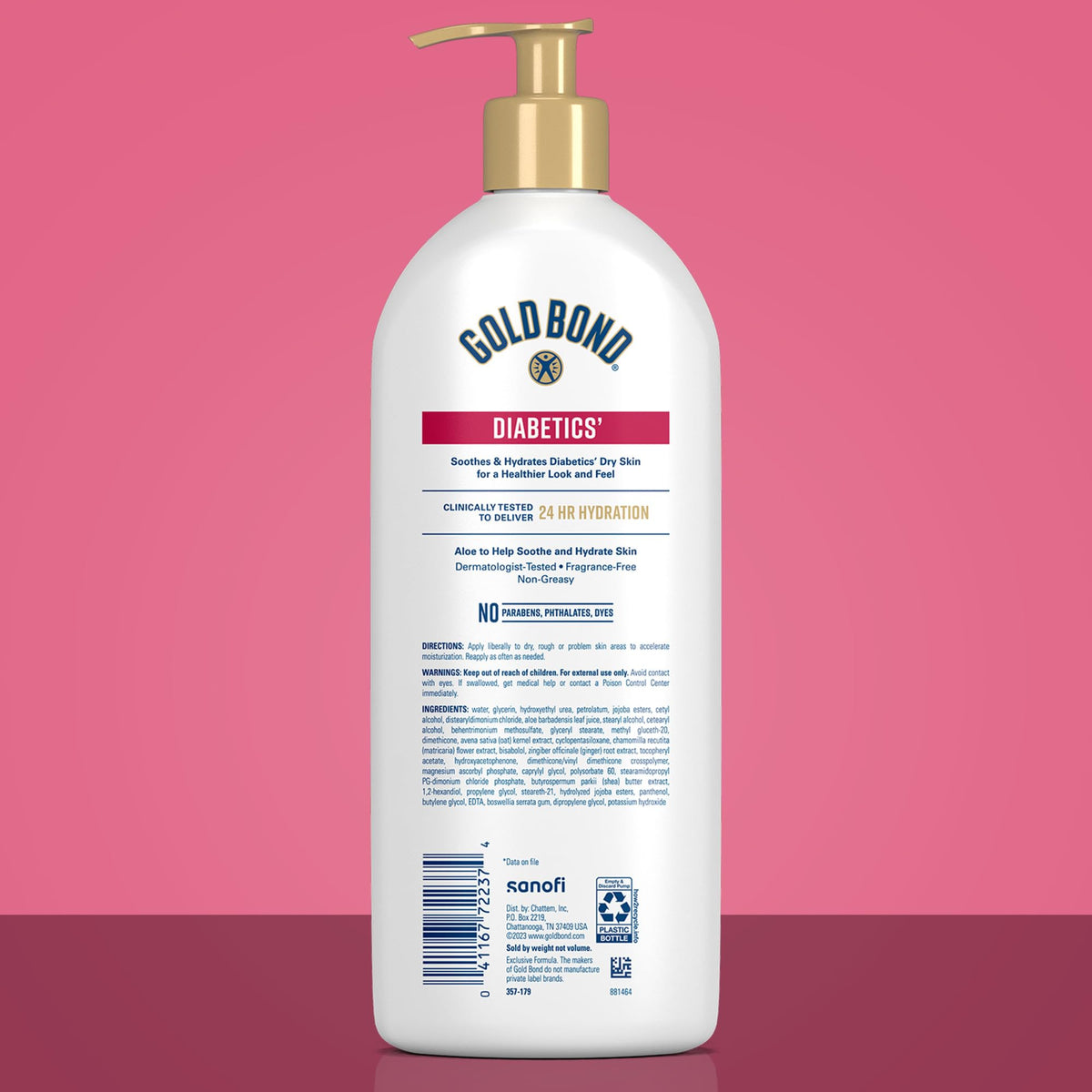 Gold Bond Diabetic Body Lotion for Dry Skin, Value Size, 21 Oz Gold Bond