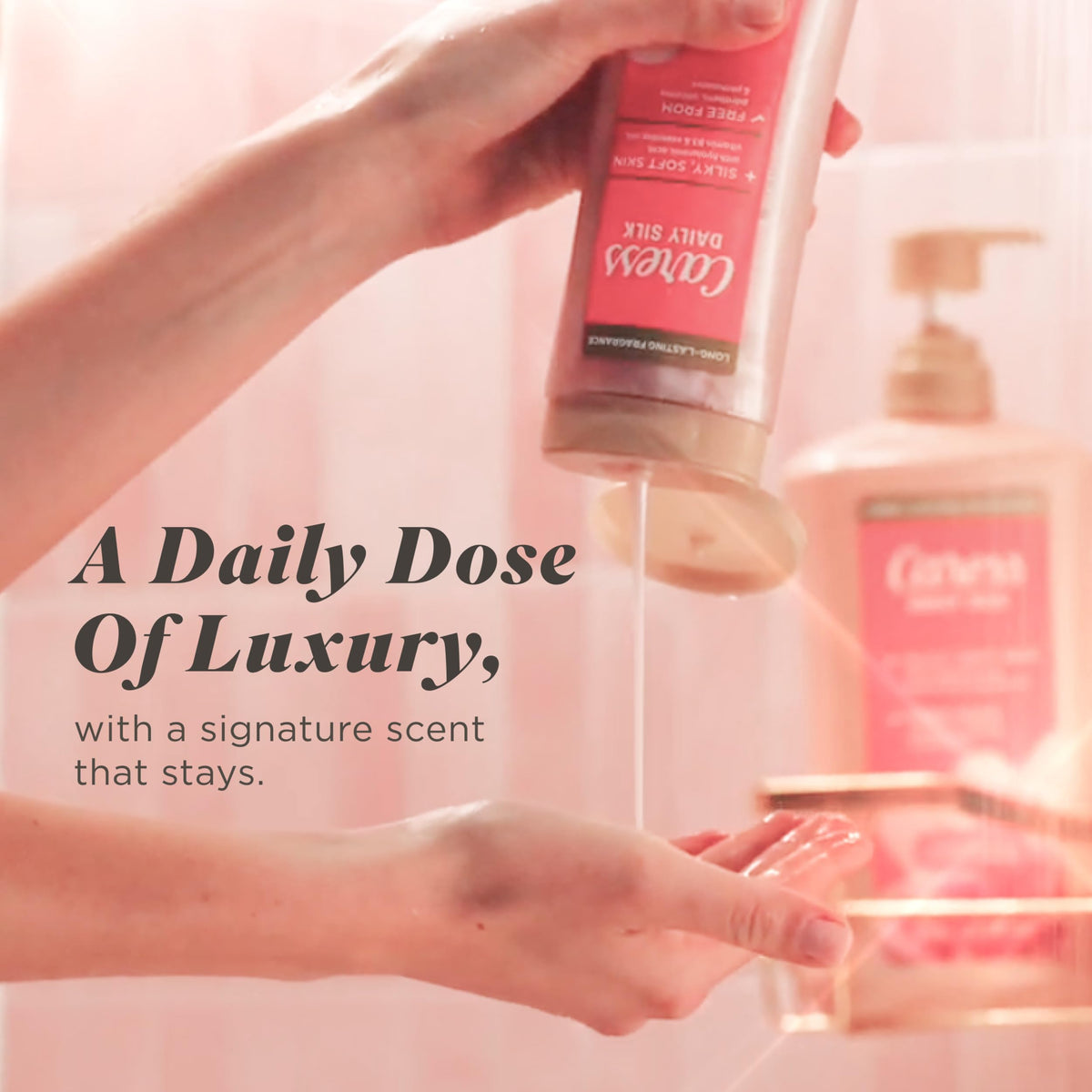 Caress Body Wash for Women, Daily Silk White Peach & Orange Blossom, Shower Gel Body Wash Moisturizing for Noticeably Silky, Soft Skin, 20 fl oz, 4 Pack Caress