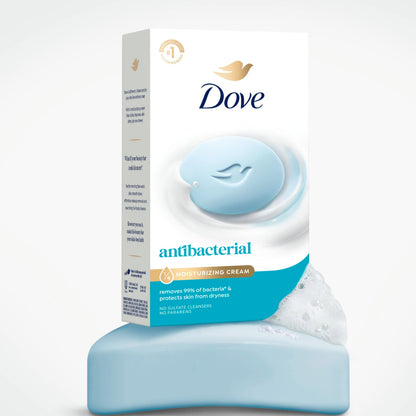 Dove Beauty Bar Soap 8ct Antibacterial Care,For Moisturized Skin, 3.75oz Dove