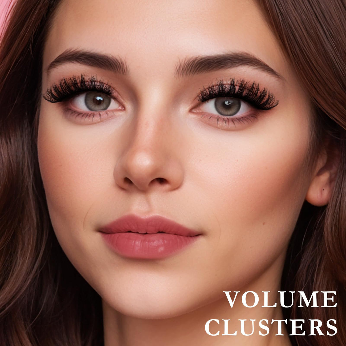 QUNETY Lashes Wispy Eyelashes Cat Eye False Mink Lash Strips Natural Fake Strip Eyelash Pack 14 Pairs Medium Length Thick Volume Fluffy Lashes Natural Look Full Small Wispies Pestañas Postizas QUNETY