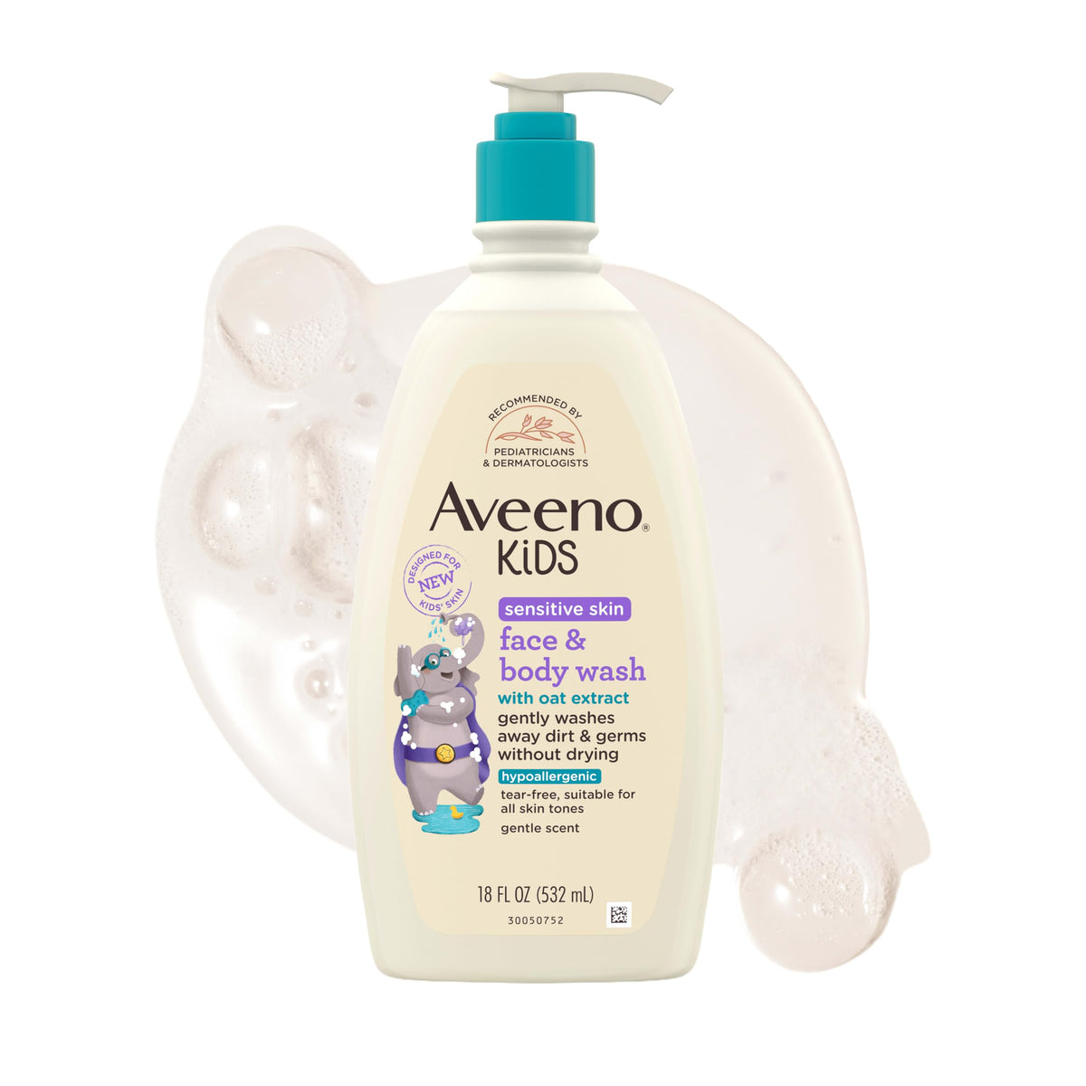 Aveeno Kids Face & Body Wash, Sensitive Skin, 18 fl. oz Aveeno Baby