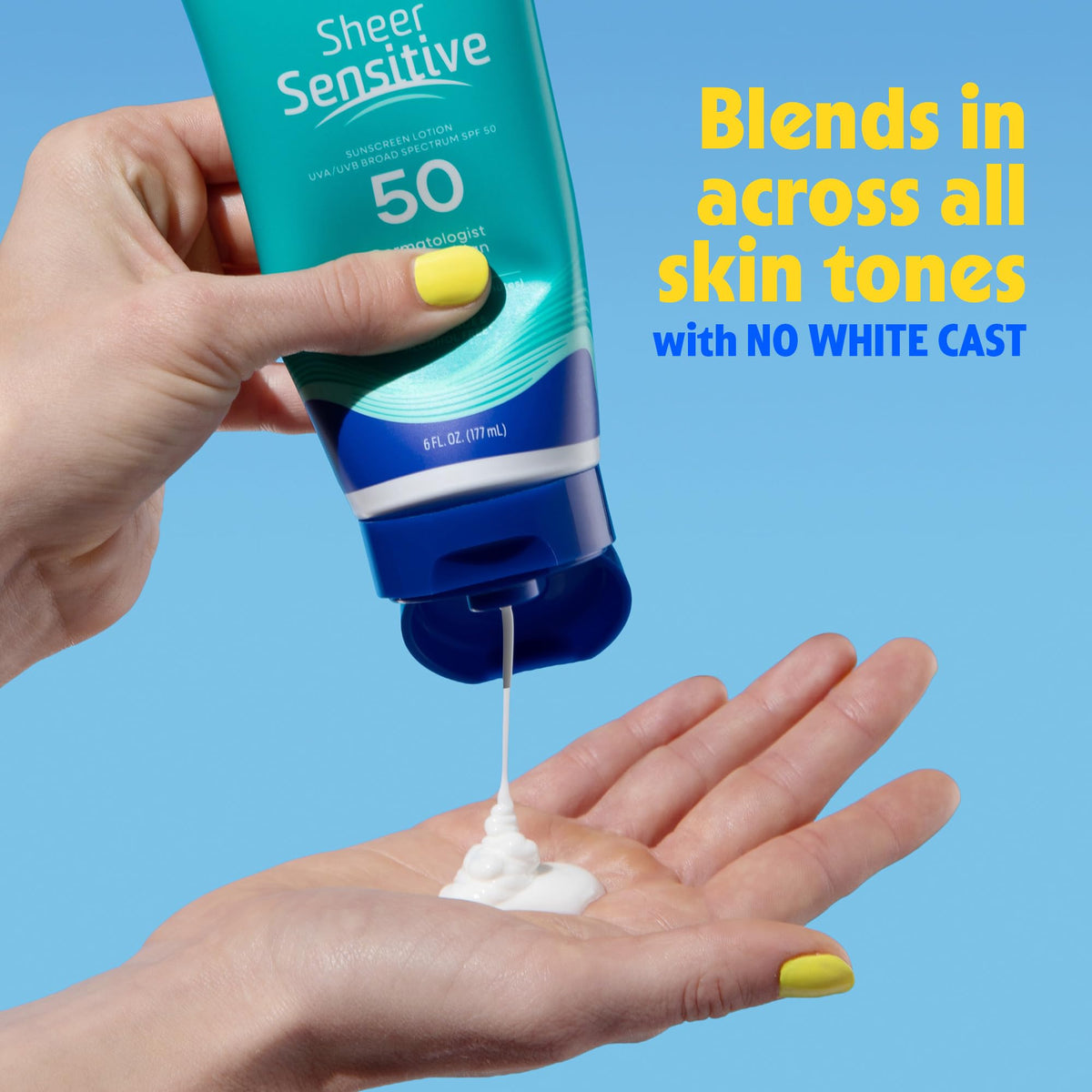 Banana Boat Sheer Sensitive Sunscreen Lotion SPF 50, 6 Fl Oz Banana Boat