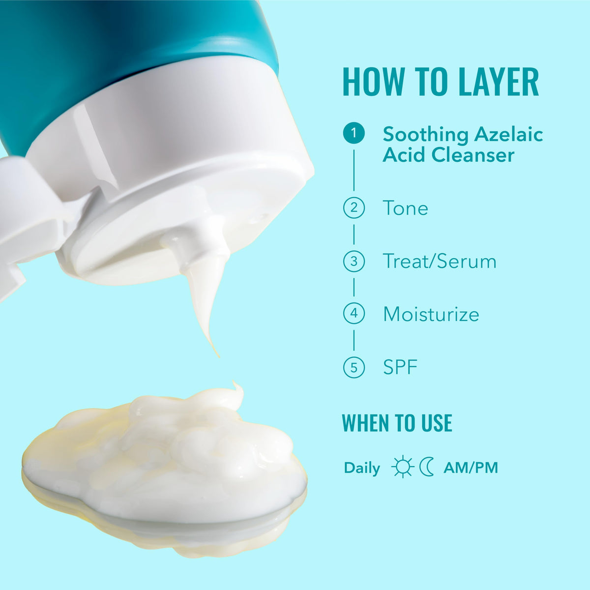 Good Molecules Soothing Azelaic Acid Cleanser – Gentle Creamy Non-Foaming Face Wash for Oily & Sensitive Skin – Vegan & Fragrance-Free – 120 ml Good Molecules