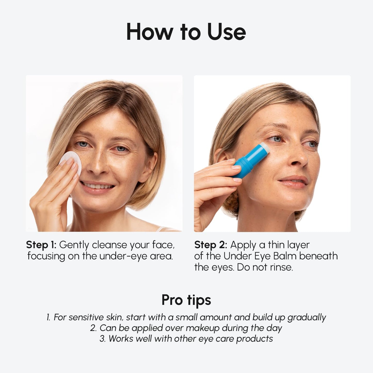 MAREE Under Eye Balm Stick Hydrating – Retinol Caffeine Under Eye Brightener Stick for Older Women – Collagen Undereye Cream MAREE