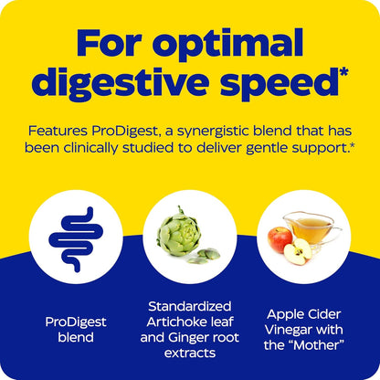 Enzymedica Gut Motility Supplement for Men & Women - Apple Cider Vinegar Capsules with Artichoke & Ginger Extract, Digestive Health Support for Adults, Reduces Occasional Bloating & Gas - 30 Caps | Artichoke, Ginger Gsupps Australia