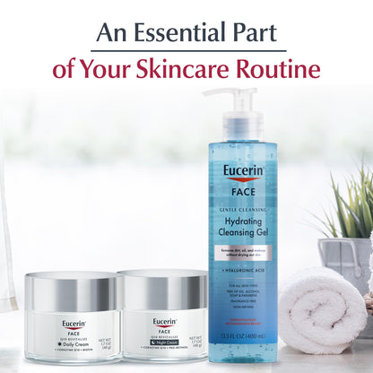 Eucerin Q10 Anti-Wrinkle Face Cream, Unscented Face Cream for Sensitive Skin, 1.7 Oz Jar Eucerin