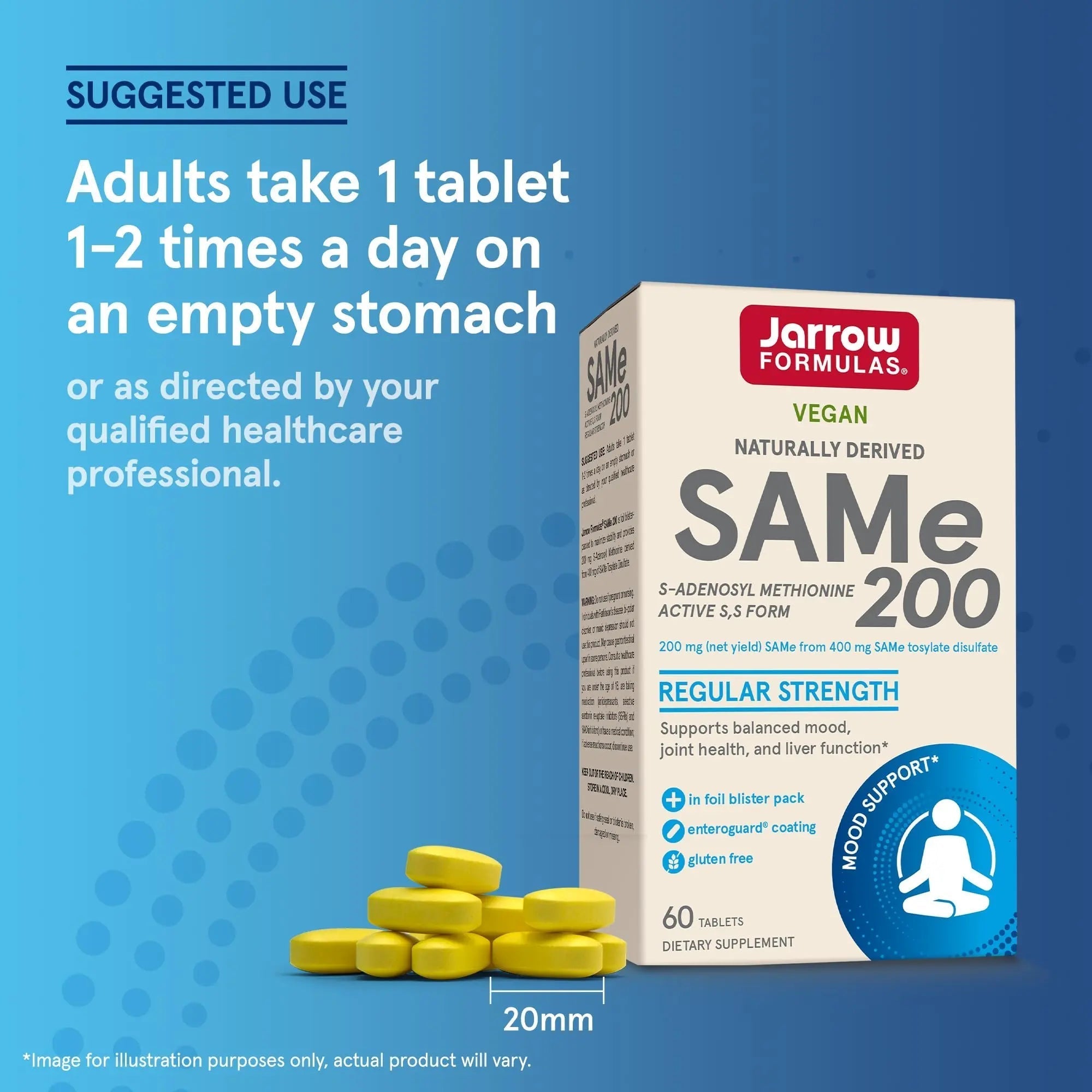 Jarrow Formulas® Same 200 mg, Supports Joint Health, Liver Function, Brain Metabolism, 60 Tablets, Up to A 60 Day Supply Jarrow Formulas buy australia supplements