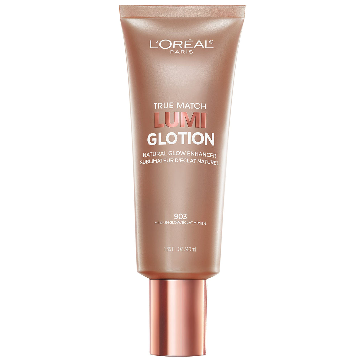L'Oreal Paris Makeup True Match Lumi Glotion, Natural Glow Enhancer, Illuminator Highlighter, Bronzing Drops For a Sun-Kissed Glow, 903 Medium L'Oreal Paris