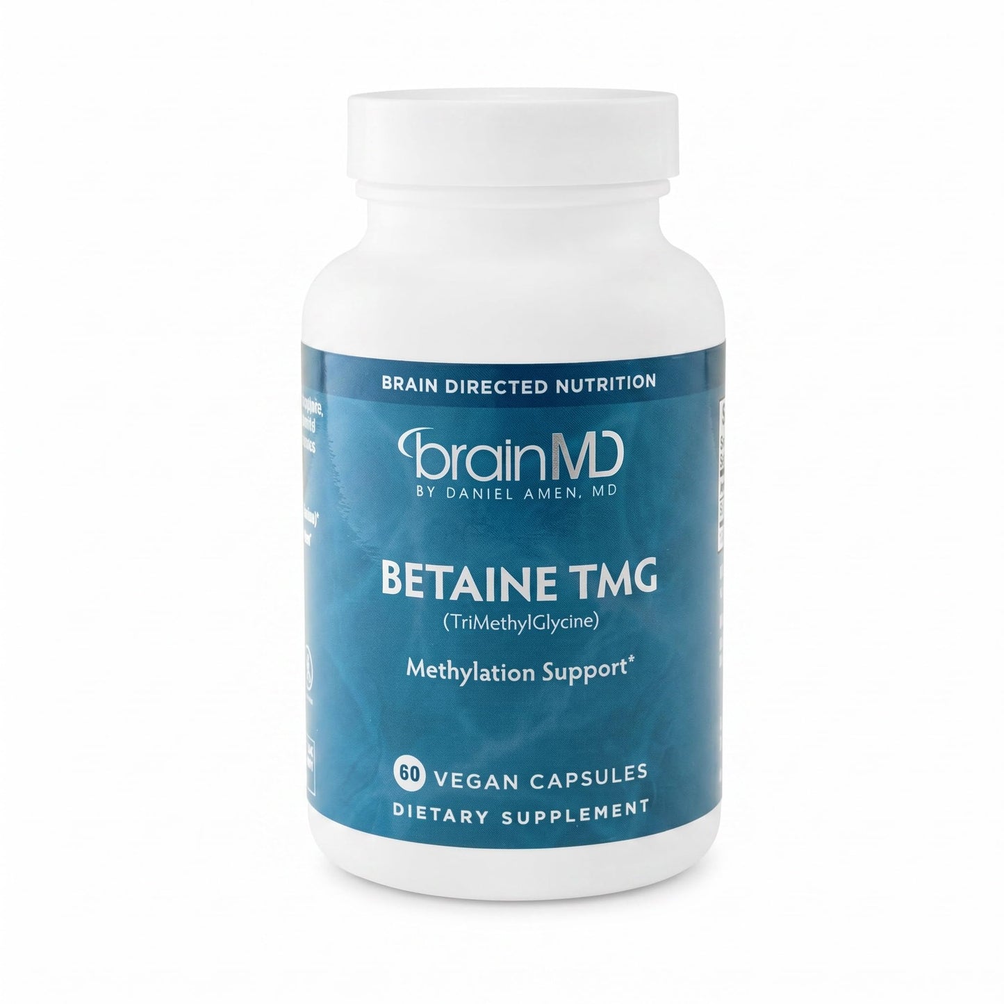 BRAINMD Dr Amen Betaine TMG - 60 Capsules - Mood & Methyl Support - Gluten Free - 30 Servings