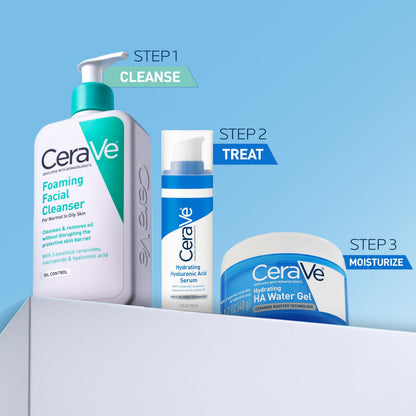 CeraVe Hydrating Hyaluronic Acid Water Gel Moisturizer for Face, 1.7oz CeraVe