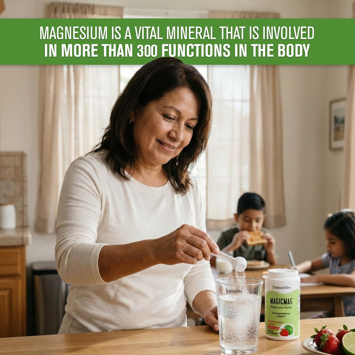 NaturalSlim MagicMag Magnesium Citrate Powder Drink for Relaxation, Stress, Constipation, Better Rest & Digestive Health, Magnesium Supplement for Women and Men NaturalSlim