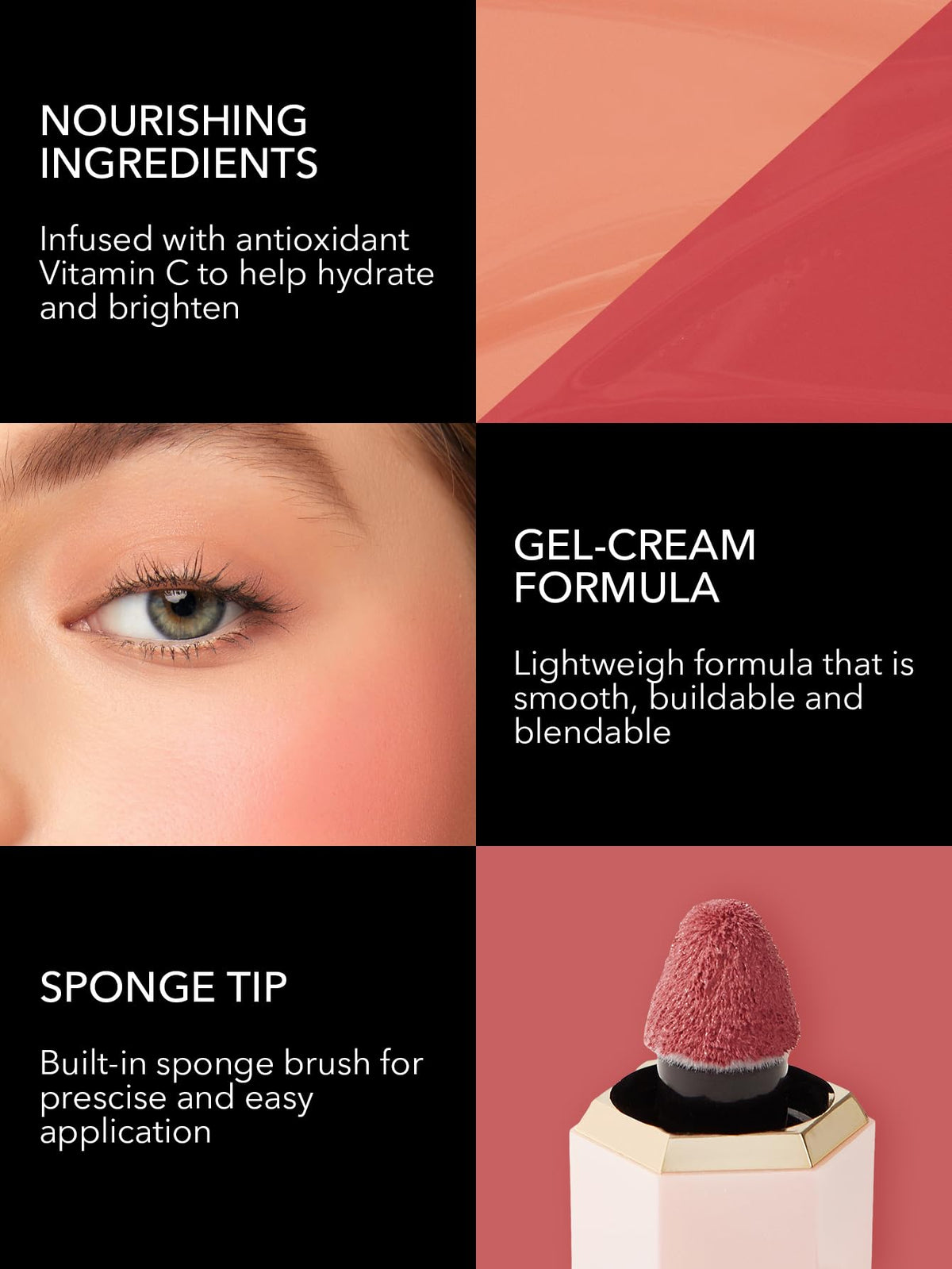SHEGLAM Color Bloom Liquid Blush Makeup for Cheeks Matte Finish-Love Cake SHEGLAM