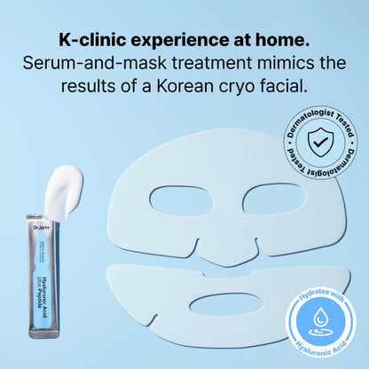 Dr.Jart+ Cryo Rubber Moisturizing and Cooling Korean Face Mask with Hyaluronic Acid and Peptides| Korean Skin Care Dr.Jart+