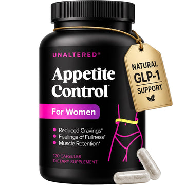 UNALTERED Appetite Control for Women - Support Cravings, Fullness, & Weight Management - Dietary Supplement with Chromium Picolinate & Glucomannan