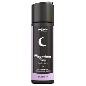 Elepure Pure Elements Magnesium Sleep Lotion with Lavender and Melatonin - Topical Application Night Cream- High Potency - Organic Materials - Large Size - Great Value - 8 fl. oz Elepure Pure Elements buy australia supplements