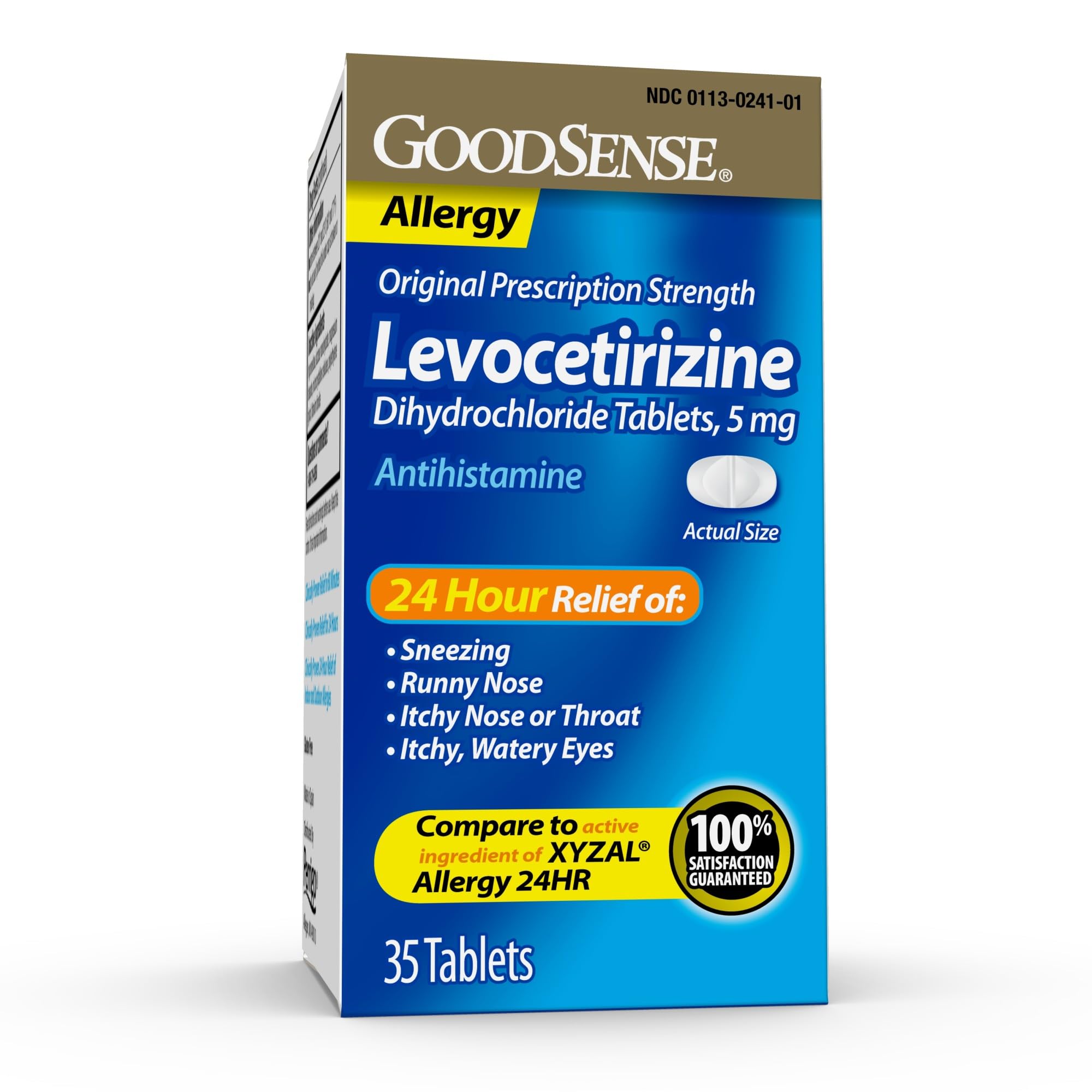 Good Sense Levocetirizine Dihydrochloride Tablets, Antihistamine, 5 mg, 35 Count (Pack of 1) GoodSense buy australia supplements