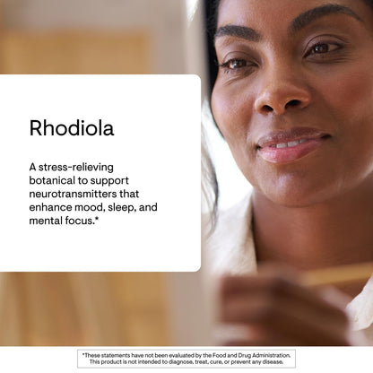 Thorne Rhodiola - Botanical Supplement for Stress Relief - Enhances Sleep, and Mental Focus - 60 Capsules THORNE