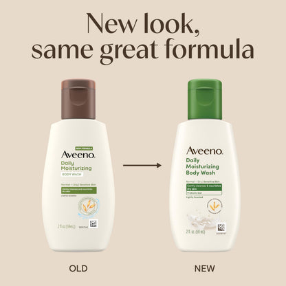Aveeno Daily Moisturizing Body Wash, Lightly Scented, 2 fl. oz Aveeno