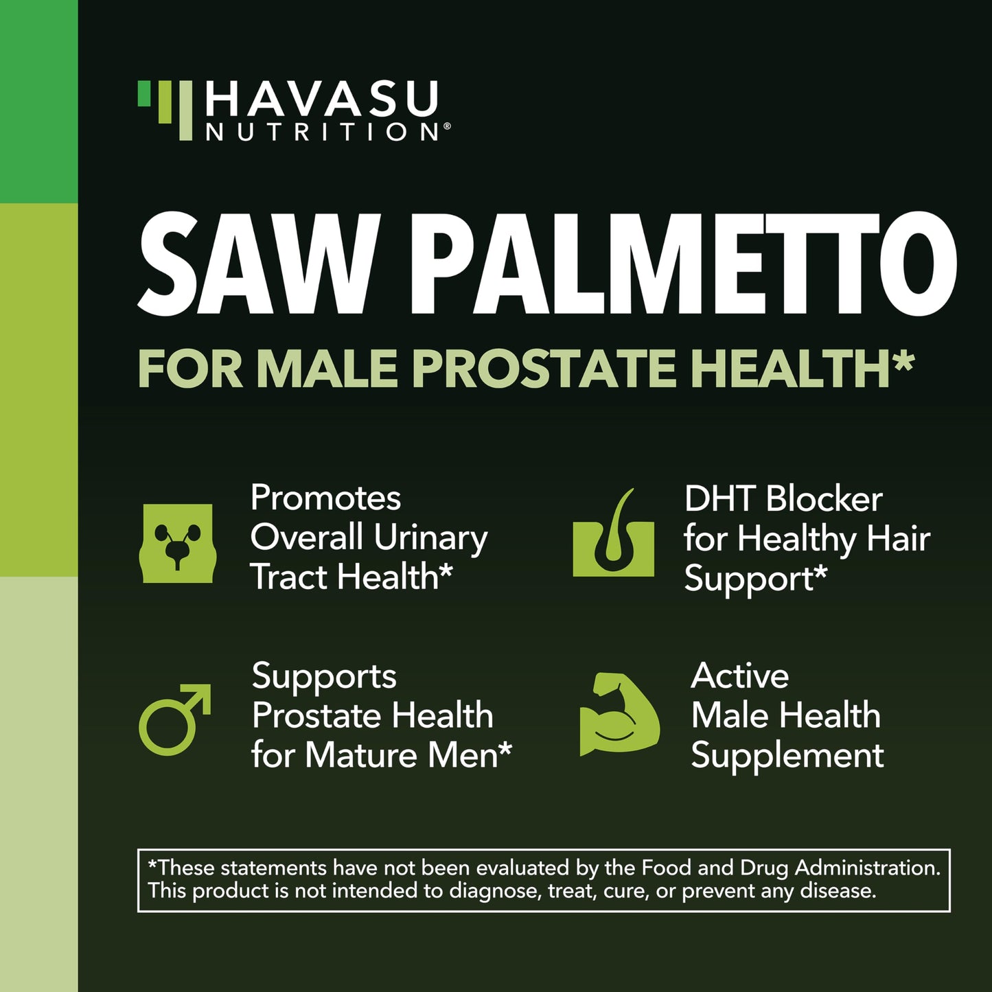 Saw Palmetto for Men, DHT Blocker and Prostate Health Supplement, 120 Count | Potent 3X Formula with Pumpkin Seed Oil and Stinging Nettle, Bladder and Urinary Support, Vegan, Non-GMO, 2-Month Supply Gsupps Australia